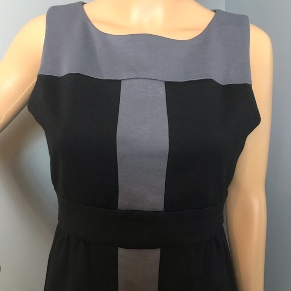 Max and Cleo Shift Dress – Sleeveless, Black & Gray – Size 2 - Picture 2 of 7